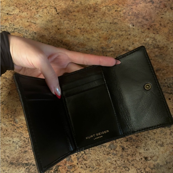 NWOT Kurt Geiger London Flap Multi Leather Trifold Card Holder wallet - Picture 5 of 5